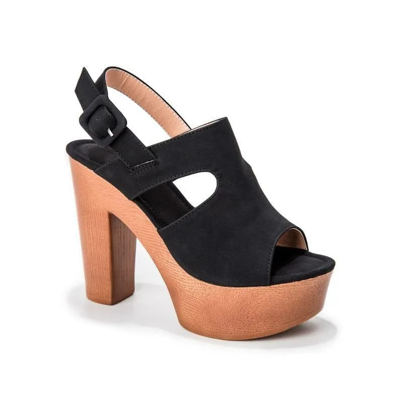Chunky Heeled Ankle Strap Sandals - Image 2
