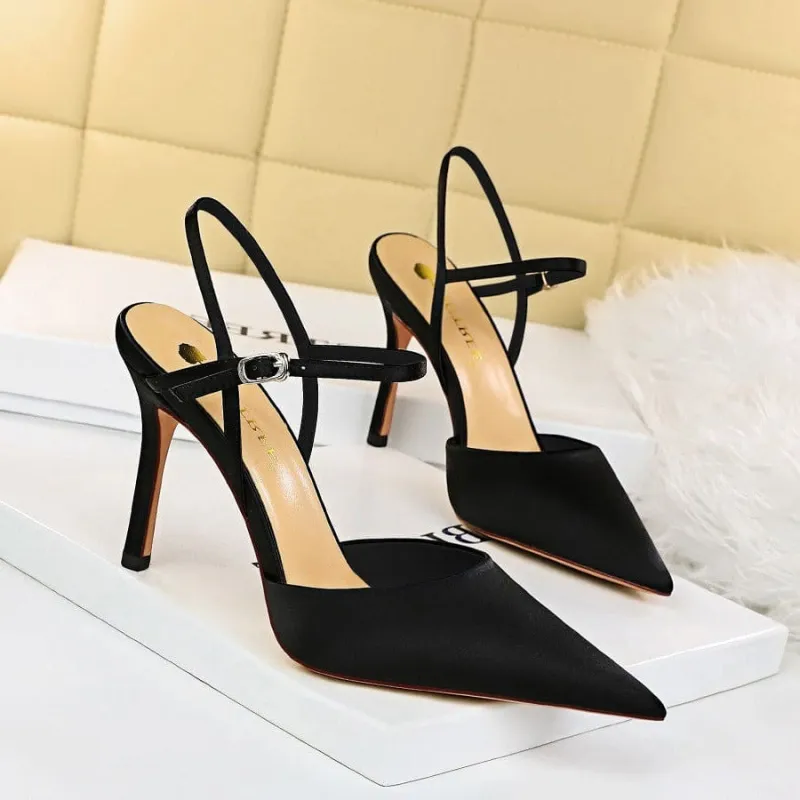 High Heeled Shallow Mouth Pumps - Image 3