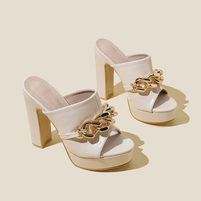 Open-Toe Heel Sandals
