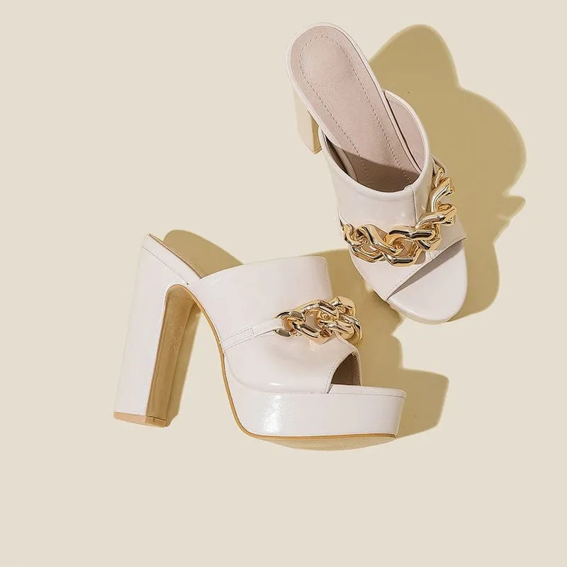 Open-Toe Heel Sandals - Image 4