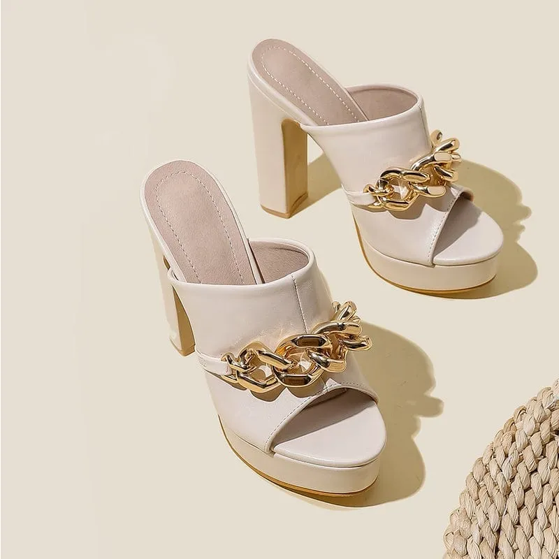 Open-Toe Heel Sandals - Image 5