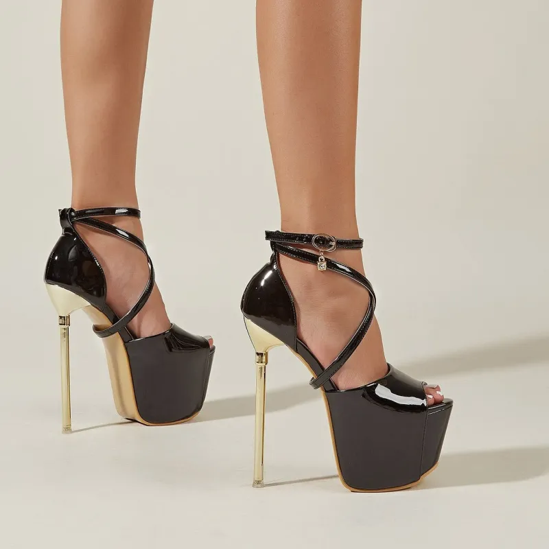 Waterproof Platform High Heel Sandals - Image 5