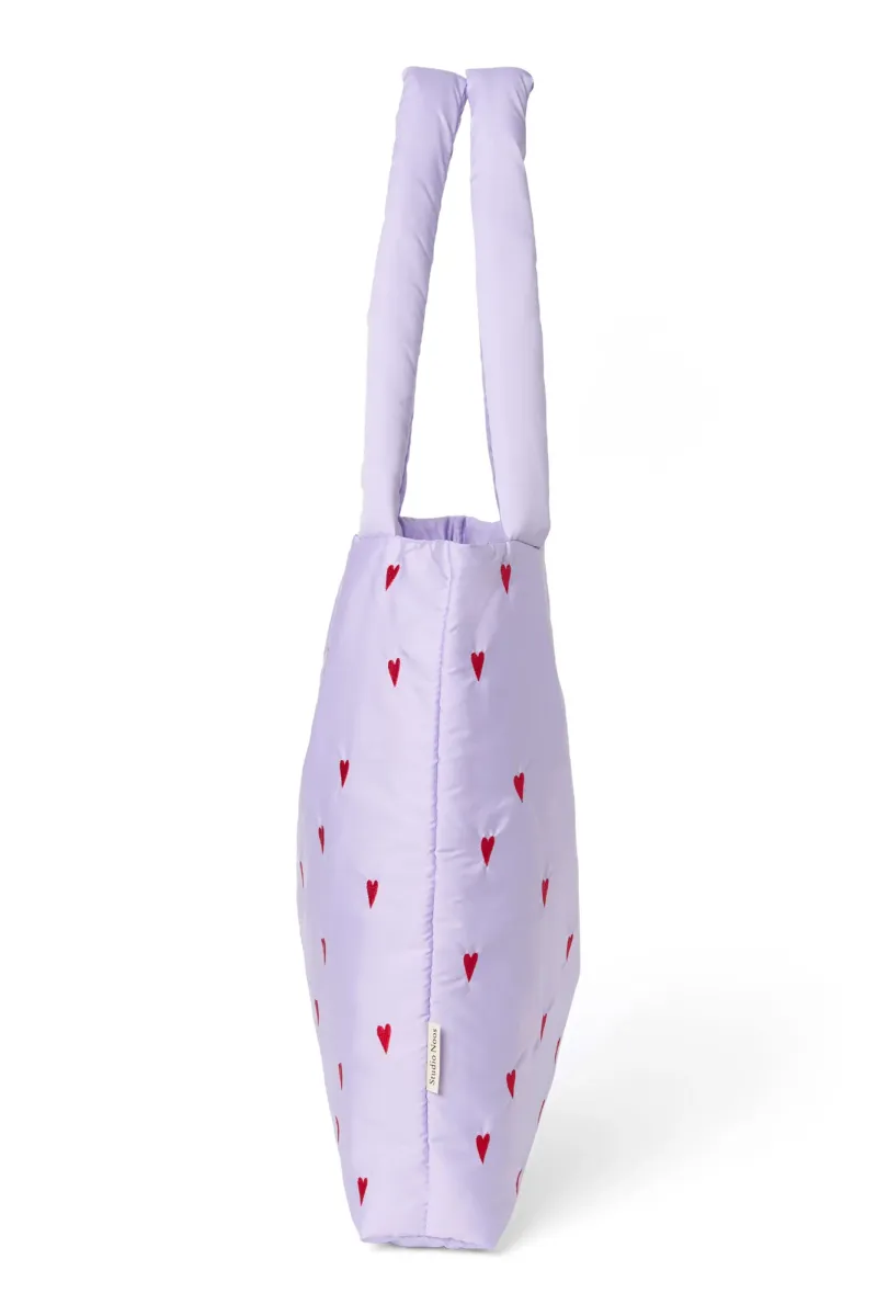 Puffy Mom Bag | Purple Hearts - Image 4