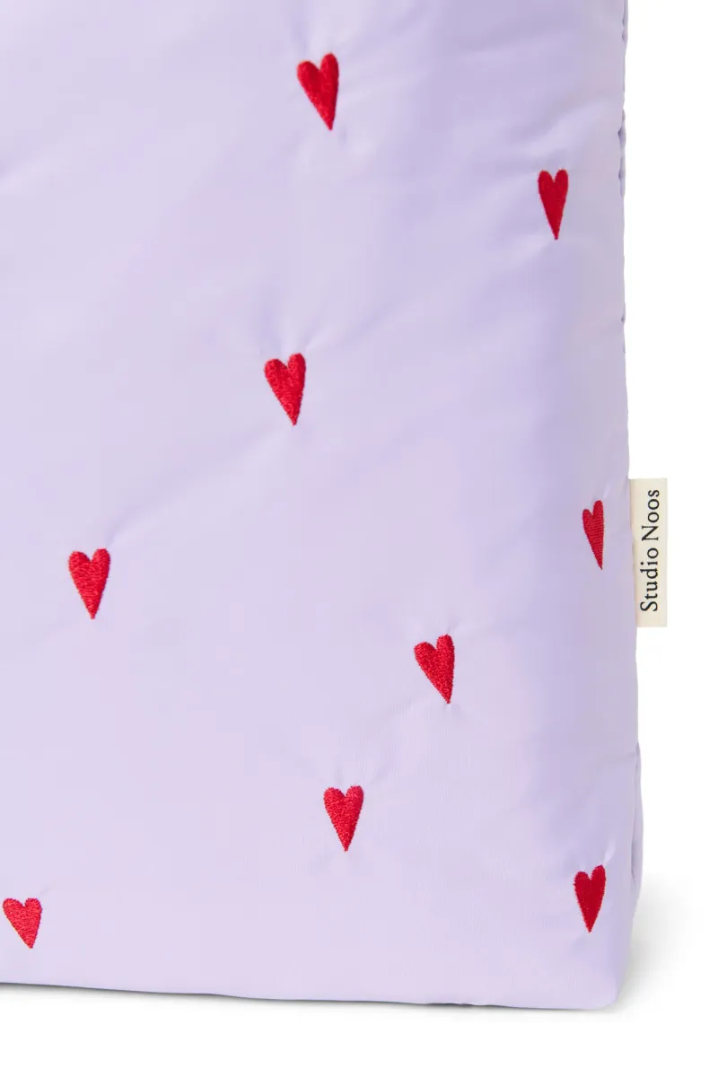 Puffy Mom Bag | Purple Hearts - Image 5