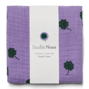 Swaddle Print Medium | Purple Clover