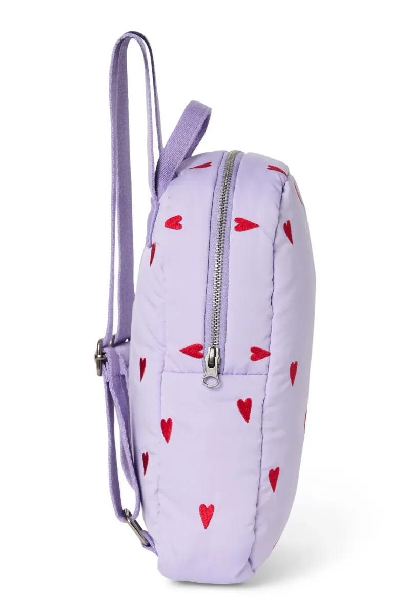 Puffy Mini Backpack | Purple Hearts - Image 5