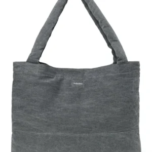 Denim Mom Bag | Grey