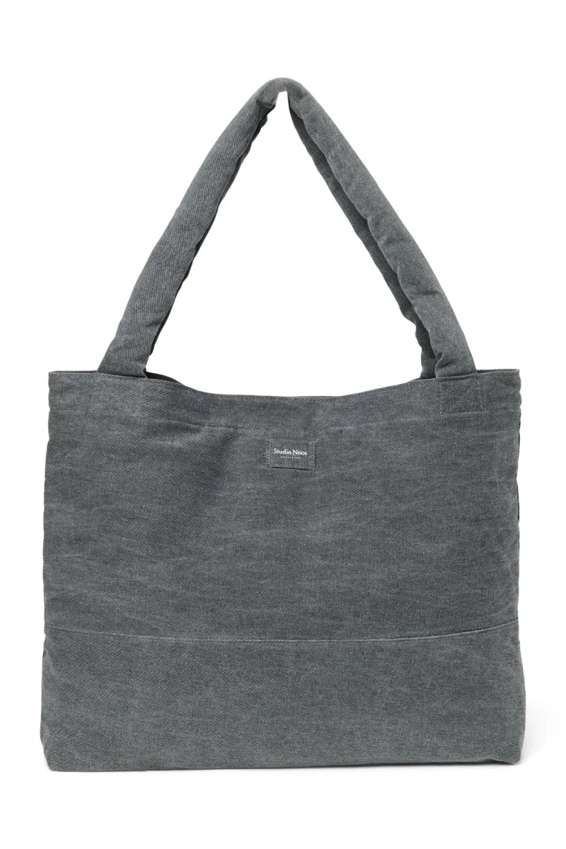 Denim Mom Bag | Grey