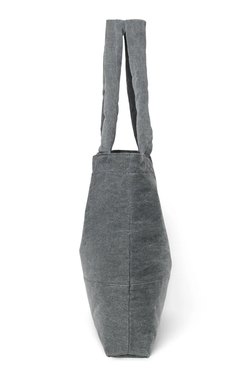 Denim Mom Bag | Grey - Image 4