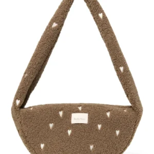 Teddy Mini Cross Body Bag | Brown Hearts