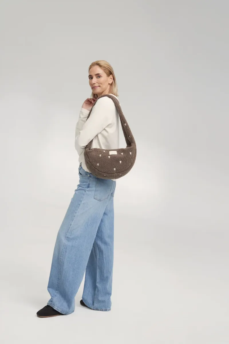 Teddy Mini Cross Body Bag | Brown Hearts - Image 3