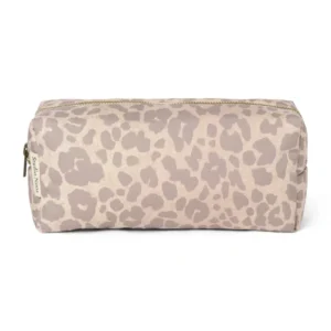 Puffy Pouch | Beige Leopard
