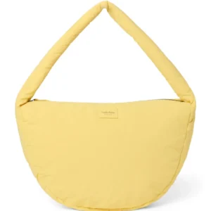 Textured Puffy Cross Body Bag | Butter Yellow