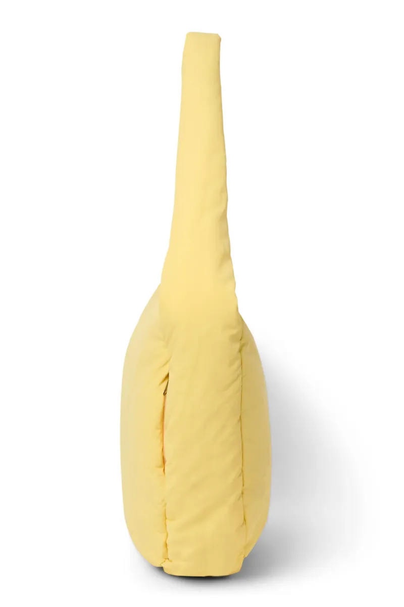 Textured Puffy Cross Body Bag | Butter Yellow - Image 5