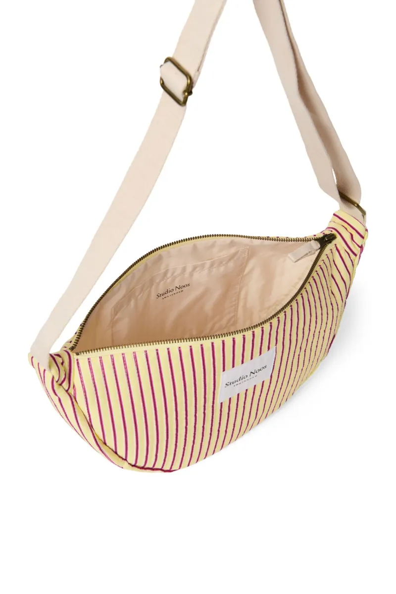 Poplin Striped Adult Fanny Pack | Butter Yellow - Image 4