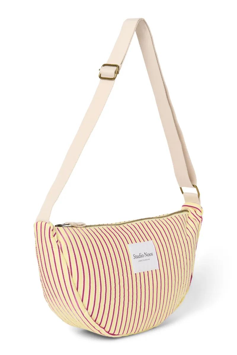 Poplin Striped Adult Fanny Pack | Butter Yellow - Image 5