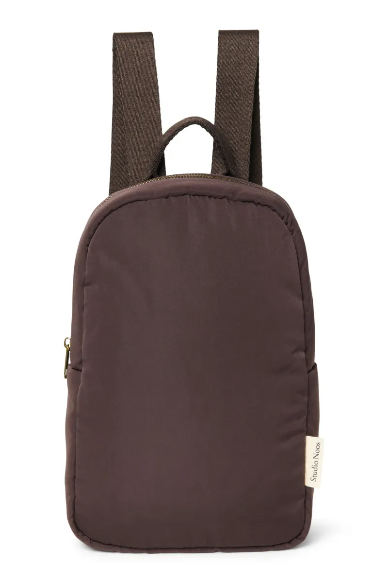Puffy Mini Backpack | Brown