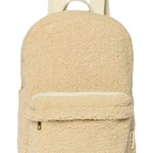Teddy Midi Backpack Front Pocket | Ecru