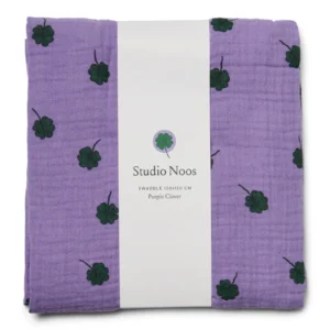 Swaddle Print Large | Purple Clover