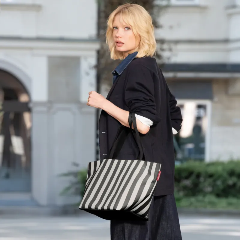shopper M summerstripes black - Image 3