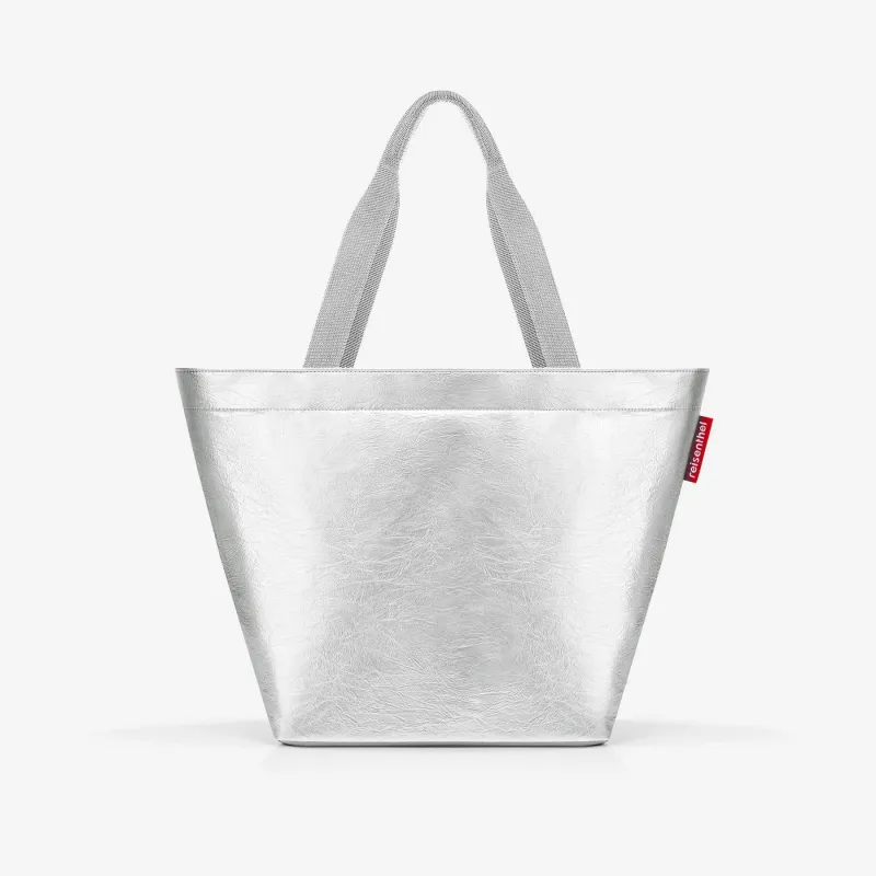shopper M silver crackle