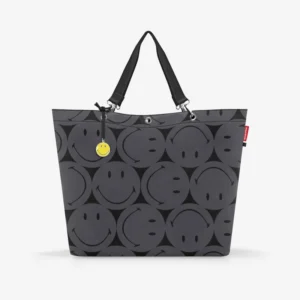 shopper XL smiley grey