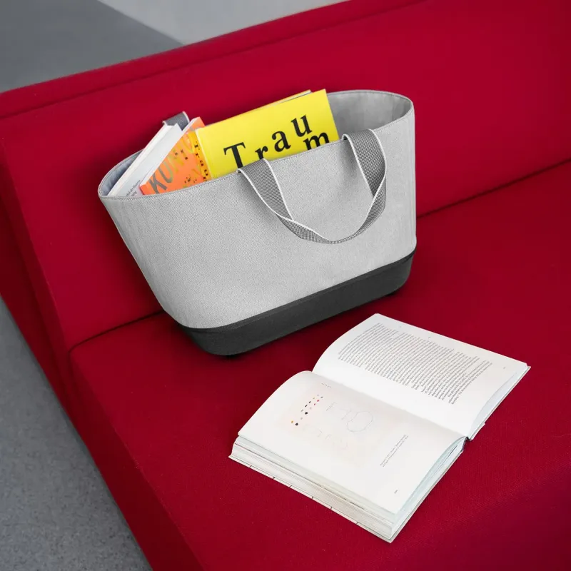 shoppingbasket herringbone grey - Image 2