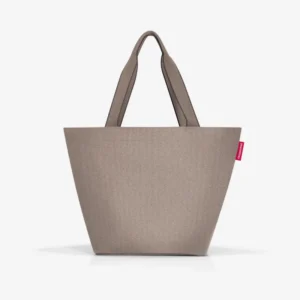 shopper M herringbone mokka