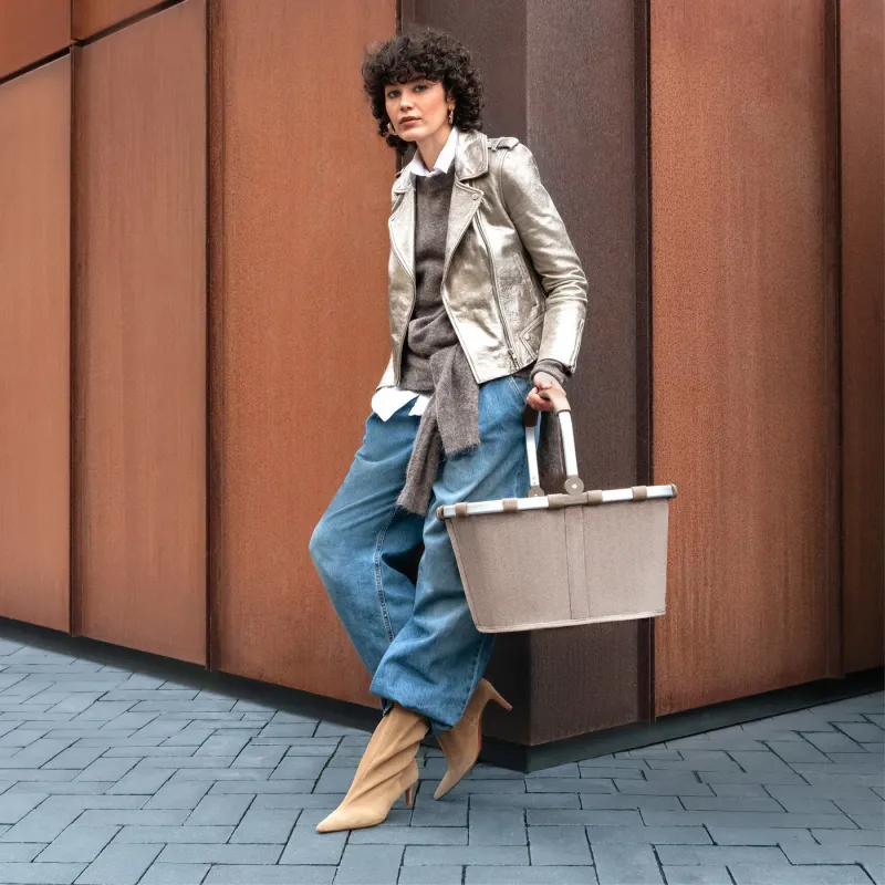 carrybag herringbone mokka - Image 2
