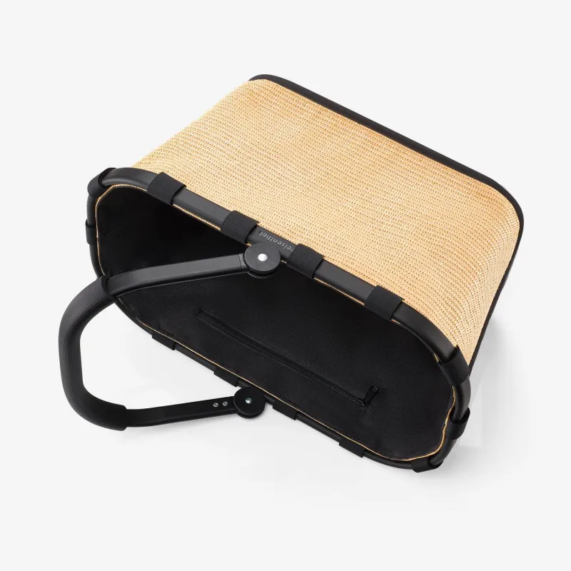 carrybag frame raffia black - Image 5