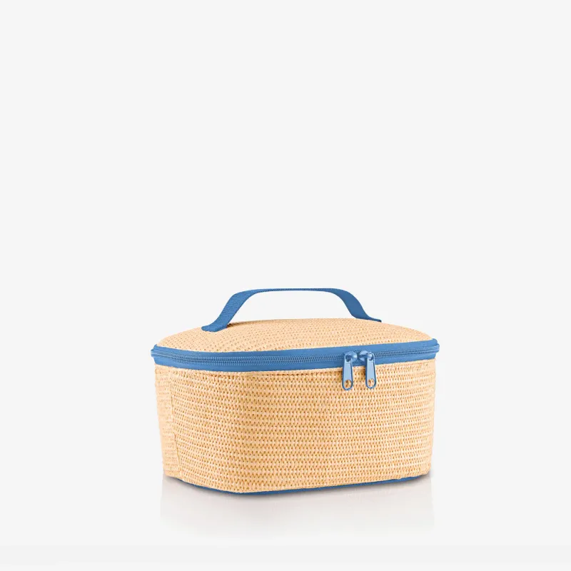 coolerbag S pocket raffia blue - Image 4