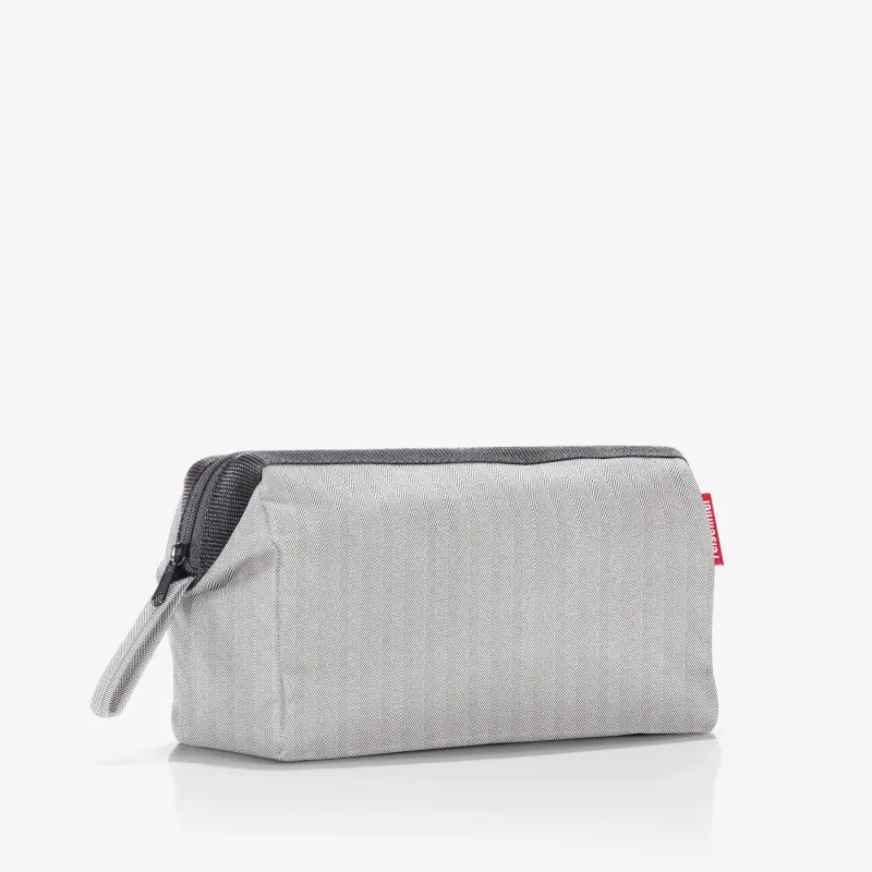 travelcosmetic herringbone grey - Image 4