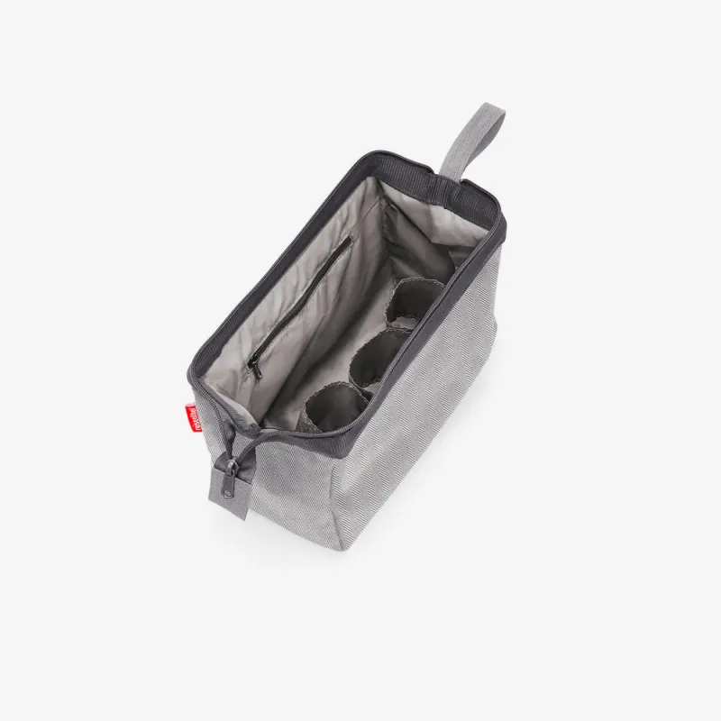 travelcosmetic herringbone grey - Image 5