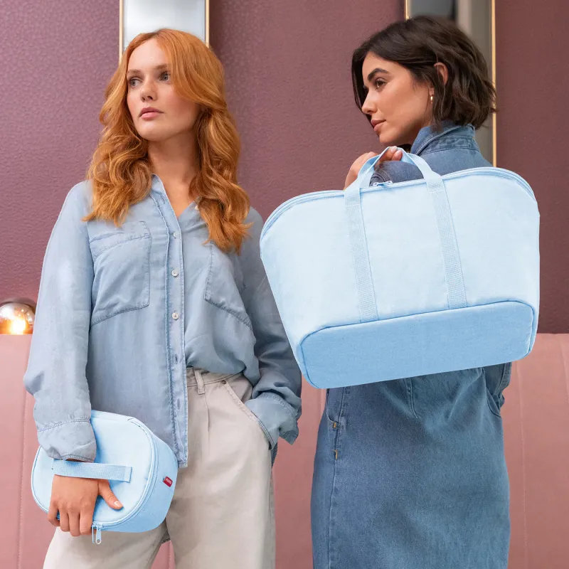 coolerbag M pocket twist powder blue - Image 3
