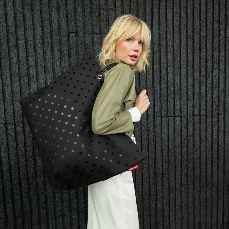 shopper XL glossy dots black - Image 2