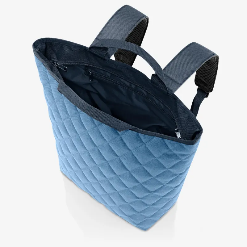 shopper-backpack rhombus blue - Image 2