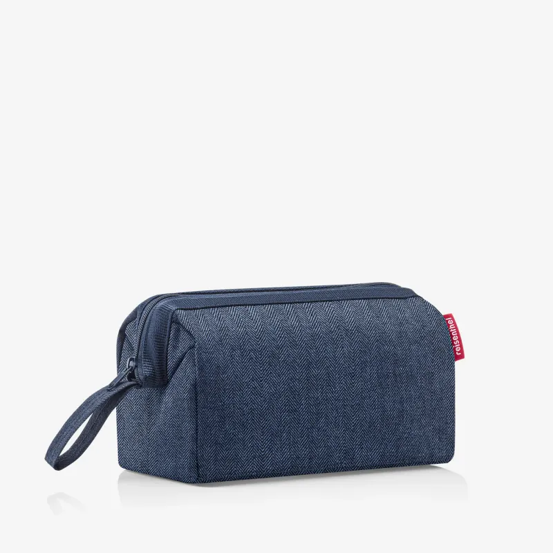 travelcosmetic herringbone dark blue - Image 3