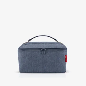 beautycase herringbone dark blue