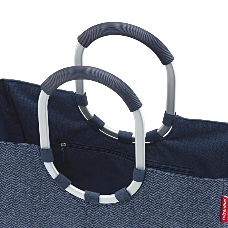 loopshopper L herringbone dark blue - Image 5